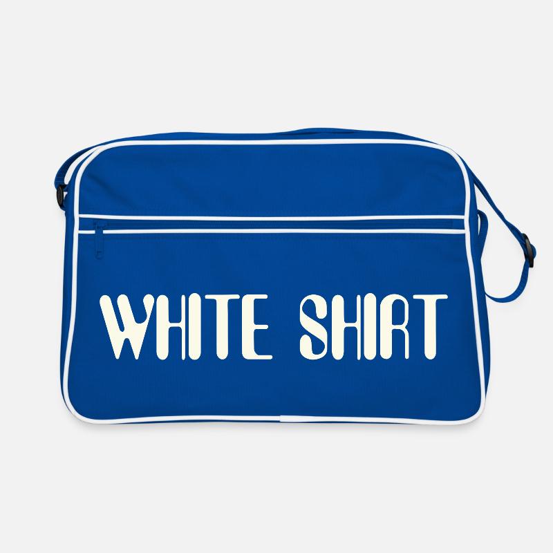 Chemise blanche | Chemise de chanson | Pull à bande Sac Retro
