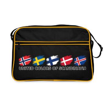United Colors of Scandinavia - black - Retro Tasche - Schwarz/Gold - Vorne