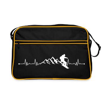 Mountain Pulse Snowboarder - Retro Bag - black/gold - Front
