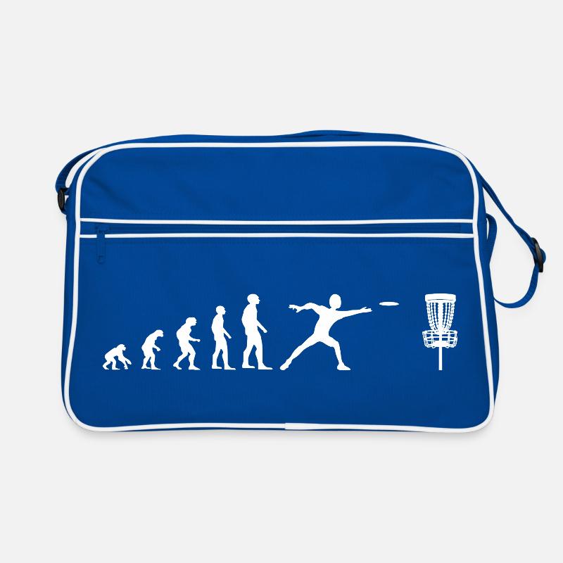 Evolution Of Disc Golf Discgolf Spieler Frisbee Retro Tasche