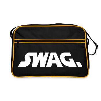 Lettrage de Swag Galactique - Sac Retro - noir/or - Devant