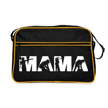 Landscaping Mama Gardening Mother Yard Work - Retro Bag - black/gold - Front