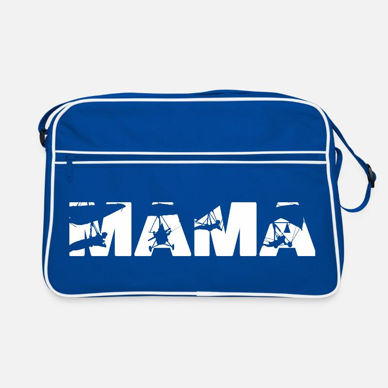 Mama Hang Glider Pilot Paragliding Retro Bag