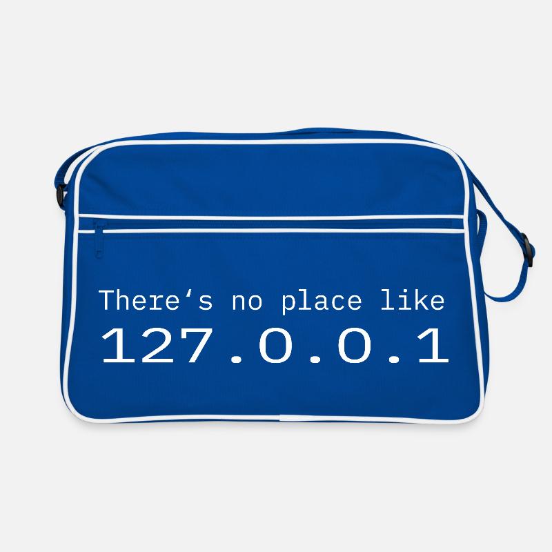 Programmer Nerd IT No place like Localhost Retro Bag