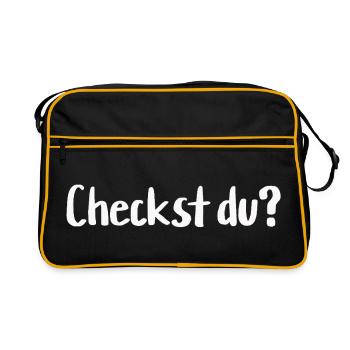 Vérifiez-vous ? - Sac Retro - noir/or - Devant