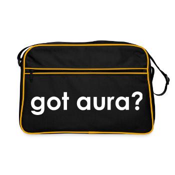 Have Aura Gen Z Kid Core Aura Points Aura Farming - Retro Bag - black/gold - Front