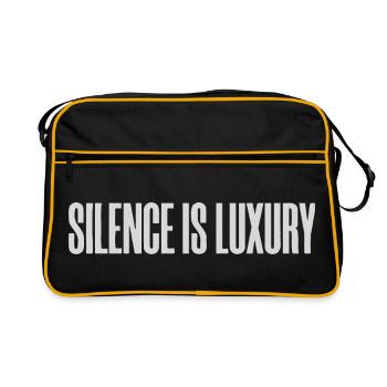 Minimalist Premium Typography Design  - Retro Bag - black/gold - Front