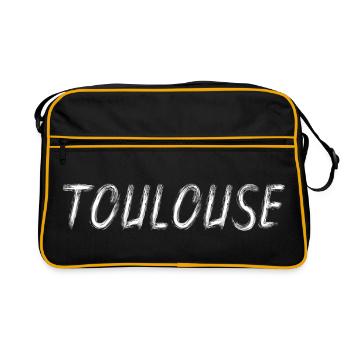 Toulouse Graffiti Blanc Brush - Sac Retro - noir/or - Devant