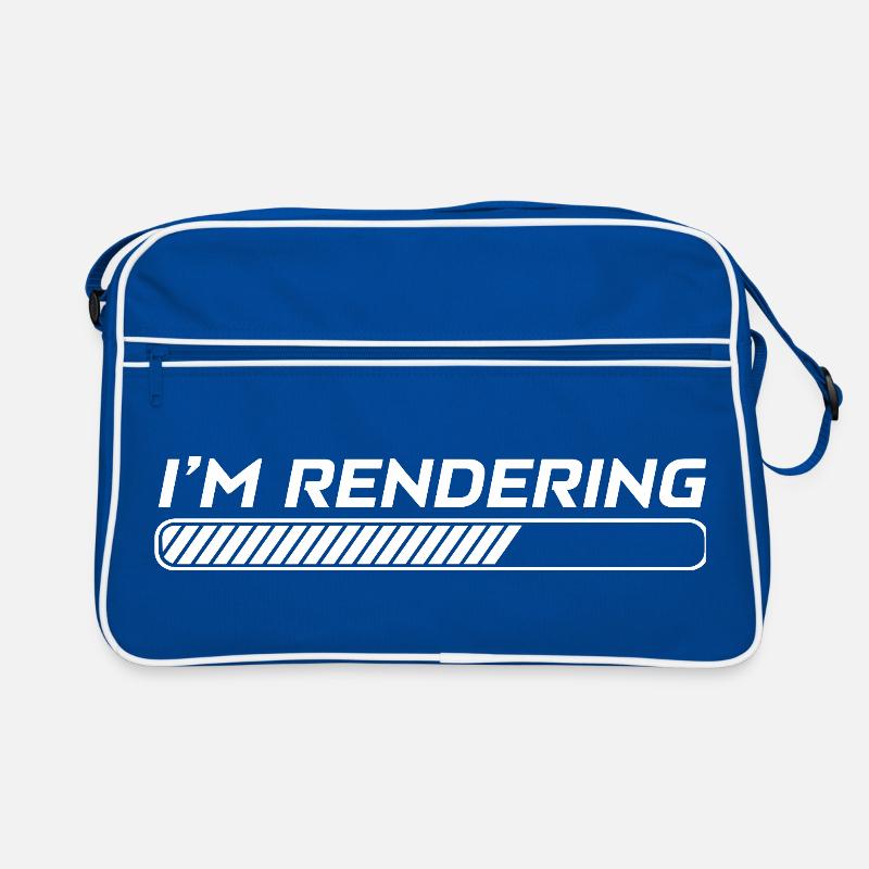 I'm Rendering Video Editor Filmmaker Videographer Retro Bag