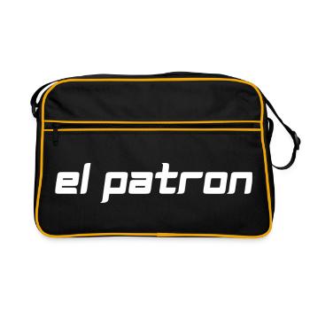 El Patron – Latino Style Print - Retro Bag - black/gold - Front