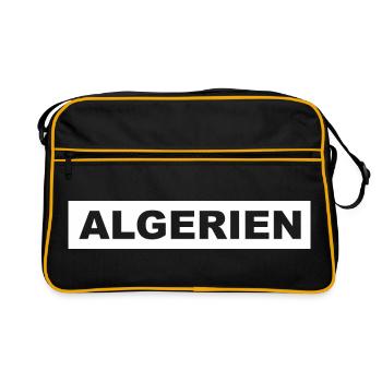 Algérie Tshirt Les Algériens - Sac Retro - noir/or - Devant