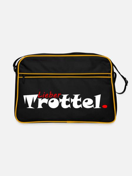 Cher idiot maladroit - Sac Retro - noir/or - Devant