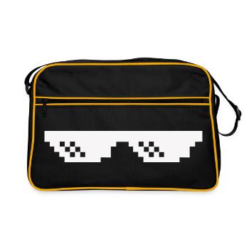 Pixel sunglasses - Retro Bag - black/gold - Front