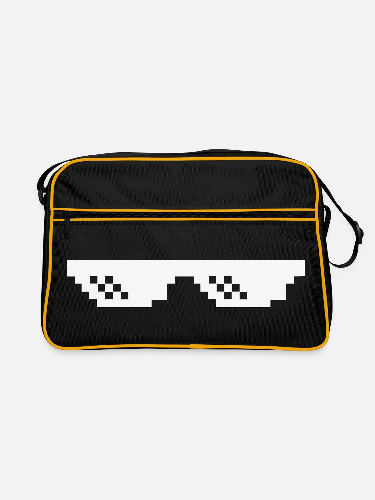 Lunettes de soleil Pixel - Sac Retro - noir/or - Devant