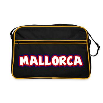 Mallorca - Retro Tasche - Schwarz/Gold - Vorne