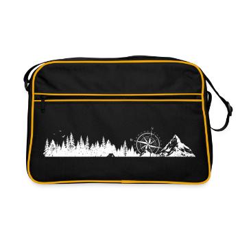 Trail Compass Woods - Retro Bag - black/gold - Front
