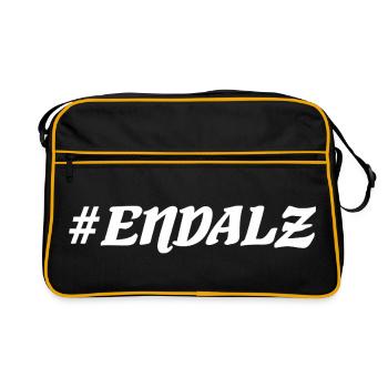 endalz - Retro Tasche - Schwarz/Gold - Vorne