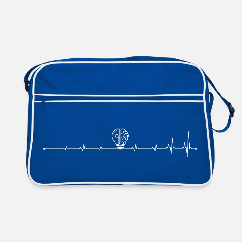 Idée de rythme cardiaque cérébral Sac Retro