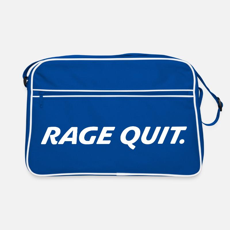 Rage Quit Gaming Spruch Retro Tasche