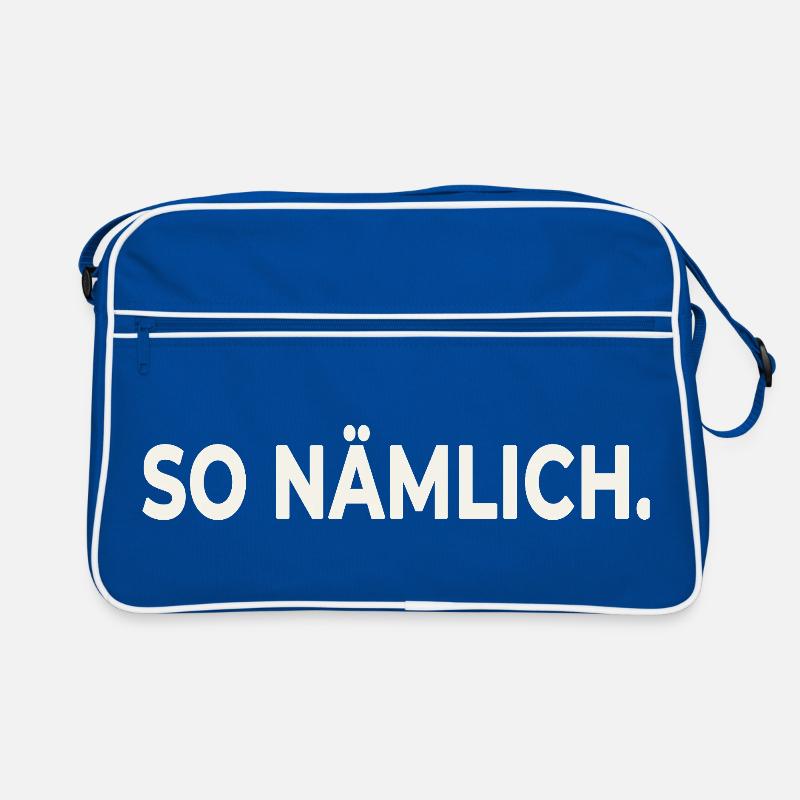 SO NÄMLICH. – Statement Design Retro Tasche