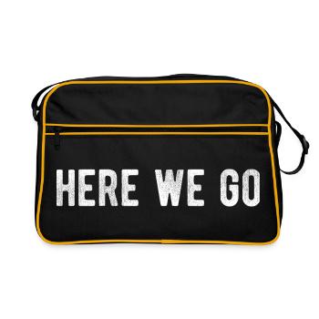 C’est parti pour le jour de match : design minimaliste - Sac Retro - noir/or - Devant