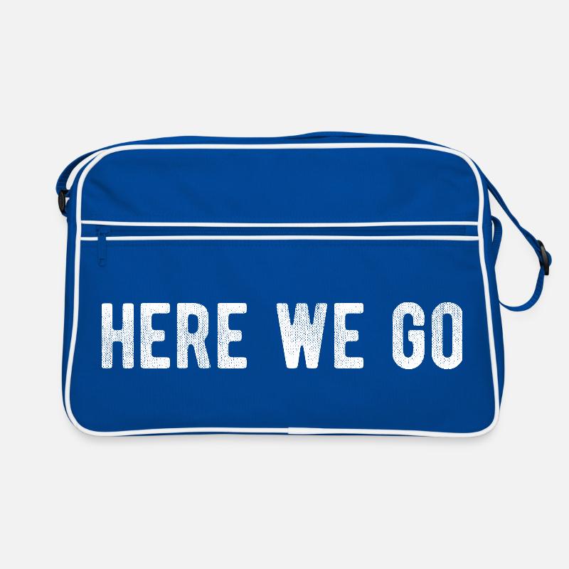 Here We Go Game Day Minimal Design Retro Bag