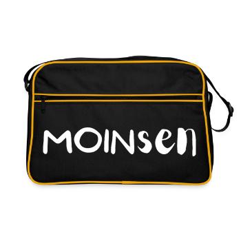 MOINSEN (Weiss) - Retro Tasche - Schwarz/Gold - Vorne