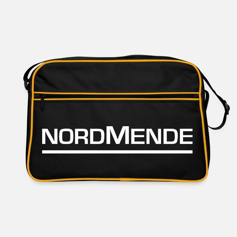 Nordmende Classic Logo Design In White Retro Bag