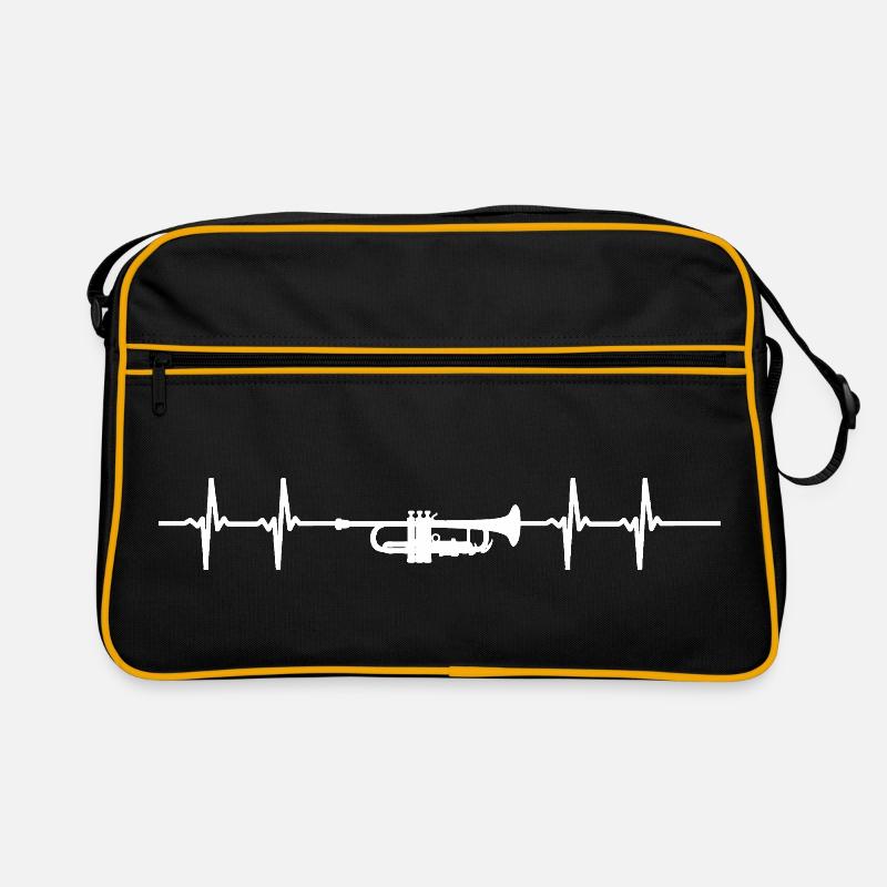 Trompete Puls weiß Retro Tasche