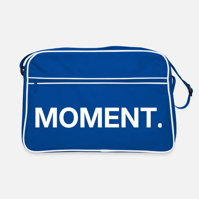 Moment – Conception de texte minimaliste Sac Retro