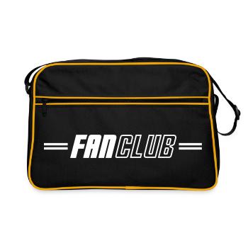 Fan Club Verein - Retro Tasche - Schwarz/Gold - Vorne