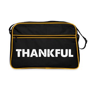thankful - Retro Bag - black/gold - Front