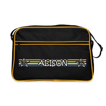 Naissance d’Alison - Sac Retro - noir/or - Devant