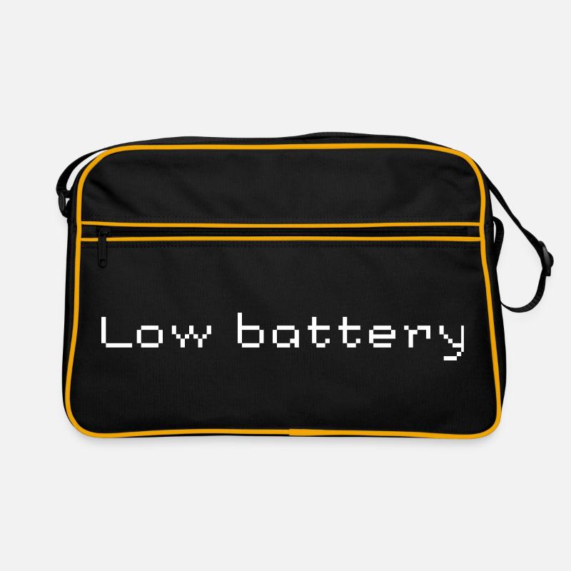 Conception de l’affichage de la batterie faible Sac Retro
