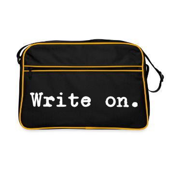 Write on - Retro Bag - black/gold - Front
