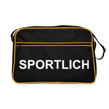 Sportif - Sac Retro - noir/or - Devant