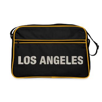 LOS ANGELES – Modern Concrete Typography - Retro Bag - black/gold - Front