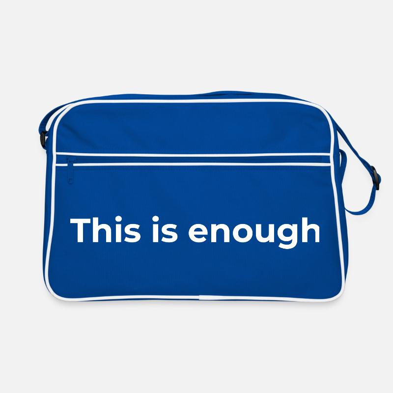 Affirmation Gift | This is enough White Retro Bag