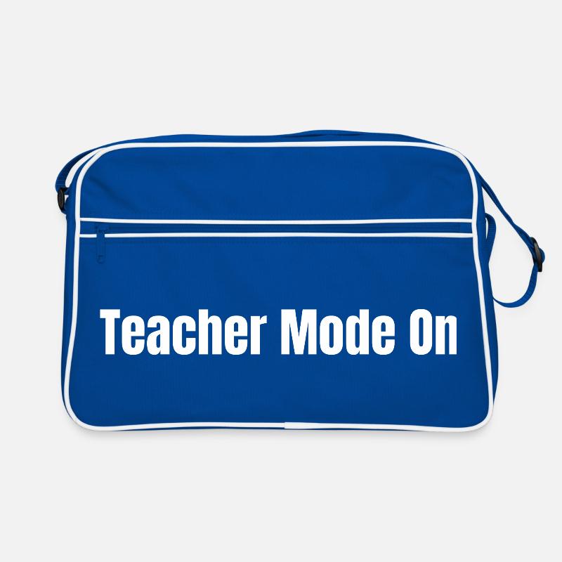 Lehrermodus an | Lustiges Lehrergeschenk Retro Tasche