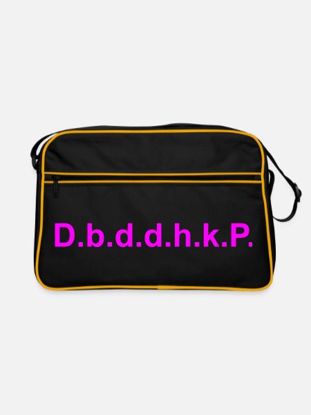 d.b.d.d.h.k.p. - Retro Tasche - Schwarz/Gold