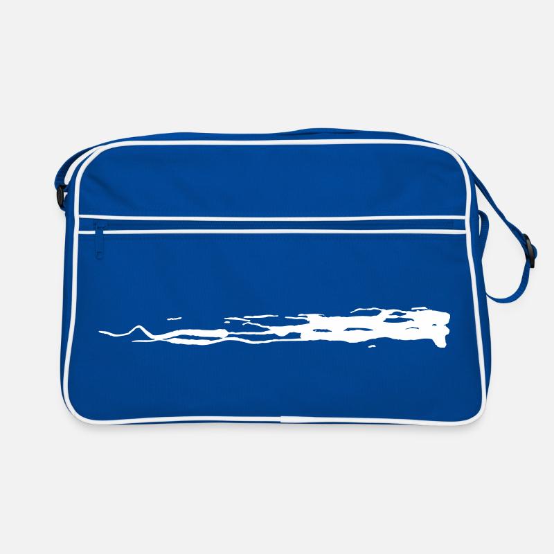 Balayage blanc (couleur modifiable) Sac Retro