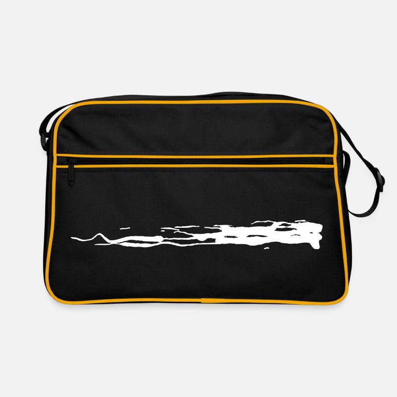 Balayage blanc (couleur modifiable) Sac Retro