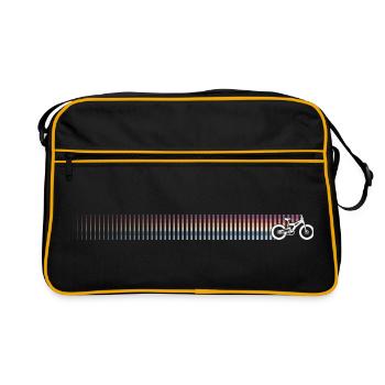 Mountainbike Retro - Retro Tasche - Schwarz/Gold - Vorne