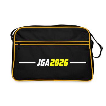 Jga 2026 Enterrement de vie de garçon - Sac Retro - noir/or - Devant