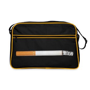 Teinte de fumée de cigarette - Sac Retro - noir/or - Devant