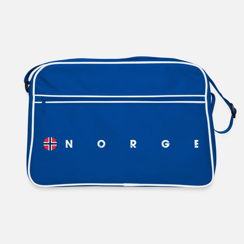 Flagge von Norge Retro Tasche