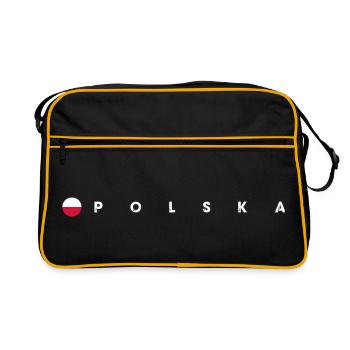 Polska flag - Retro Bag - black/gold - Front