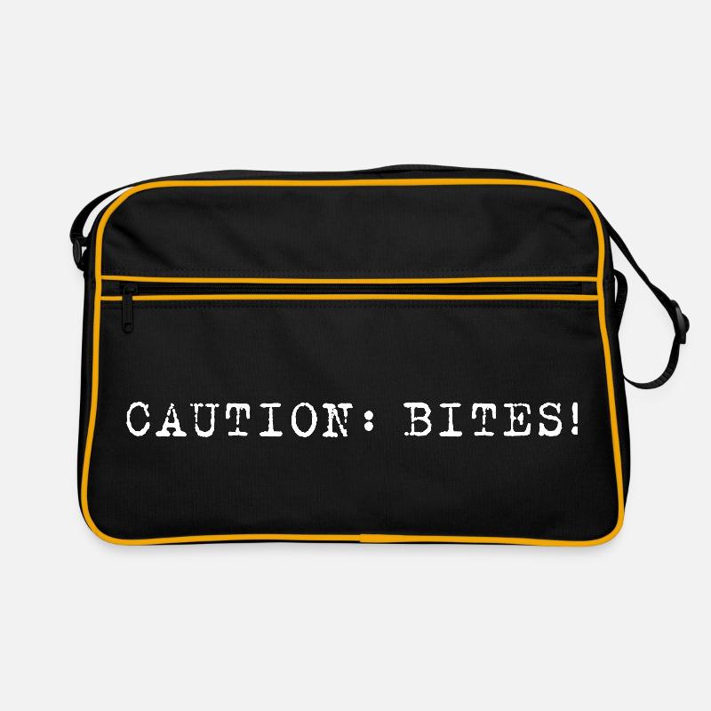 Attention : Morsures ! – Déclaration minimaliste Sac Retro