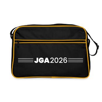 Jga 2026 Enterrement de vie de garçon - Sac Retro - noir/or - Devant