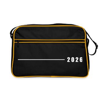 2026 Line - Retro Bag - black/gold - Front
